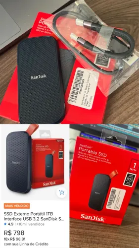Ssd sandisk 1T