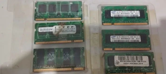 06 Memórias de Notebook DDR2 Usadas