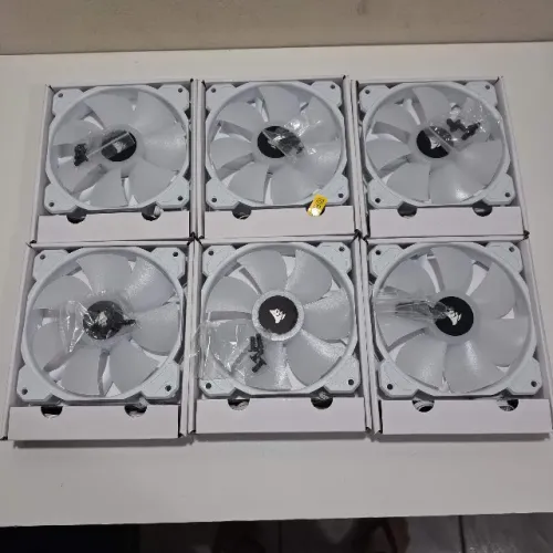 Corsair Sp120 Rgb Elite Branco 120mm 12cm ( 6 Unidades ) Ventoinha Fan Cooler