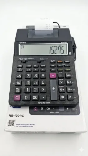 Calculadora Casio HR100 com impressão