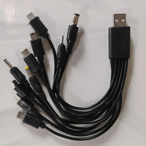Cabo Carregador USB Multiconector 10 em 1 - Novo na Embalagem
