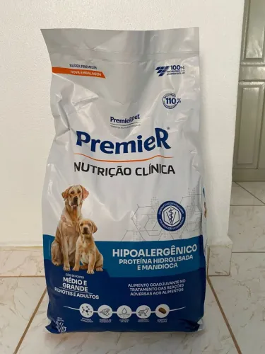 Pacote ração 10,1Kg premier filhote hipoalergênica