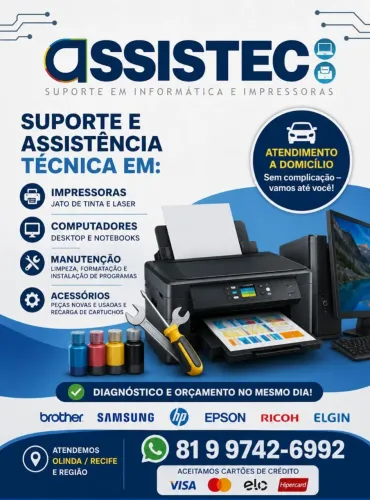 Impressoras Consertos a Domicílio