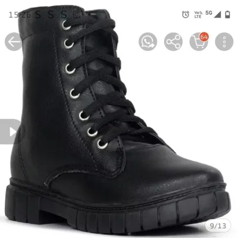 Bota conturno infantil menina tamanho 28