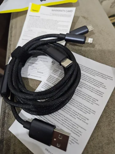 Cabo triplo Baseus USB