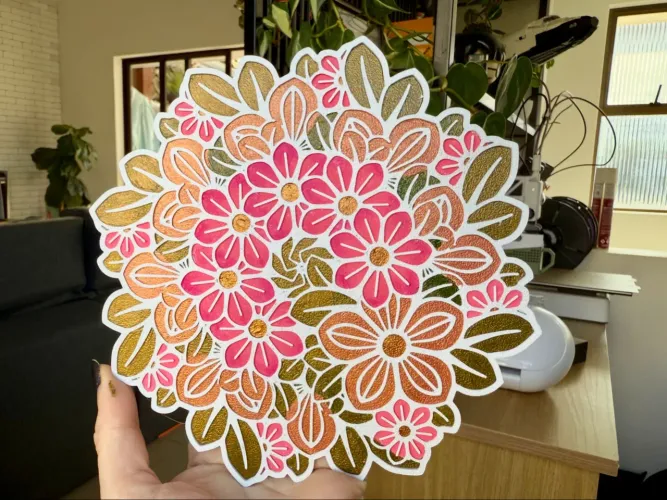 Placa para colorir em duas partes 