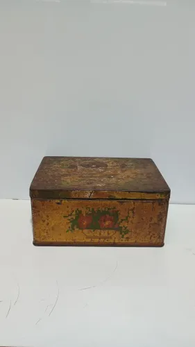 lata antiga de biscoito de maizena da aymoré 20 cm<br>
