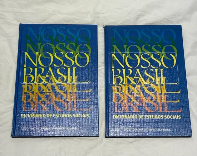 Coord. Ivan Junqueira | 1980 - Dicionário de Estudos Sociais Nosso Brasil I e II - 2 Vol. 