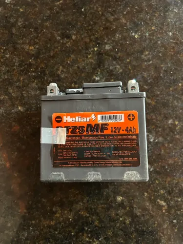 Bateria Heliar 3 meses de uso