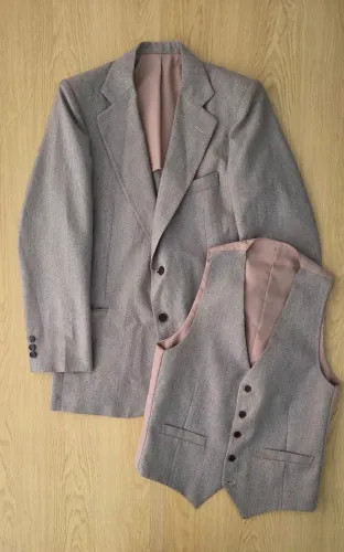 conjunto terno vintage christian dior monsieur 46m - p/m