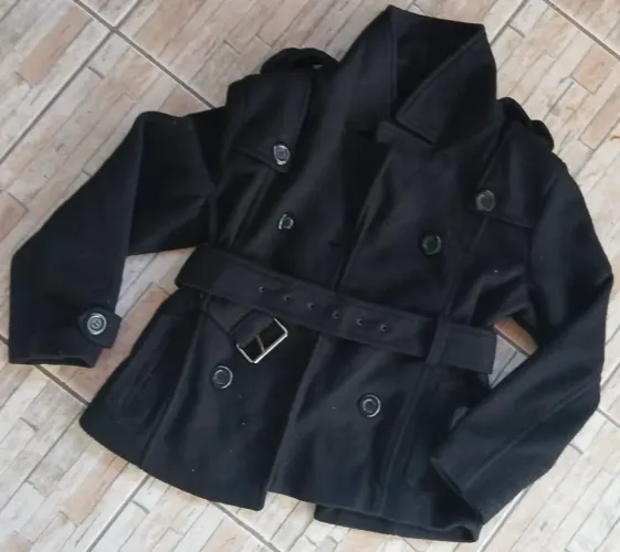 Casaco Sobretudo Feminino Preto - TAM M
