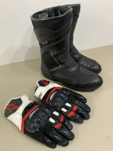 Par de luvas Alpinestars SP5 : M + Bota Texx Strike: 40