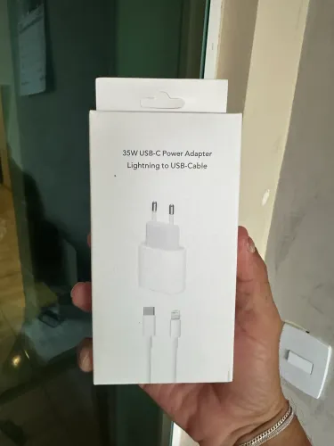 Carregador 35W para iPhone até 14 Pro Max USB-C Lightning Entrega Imediata