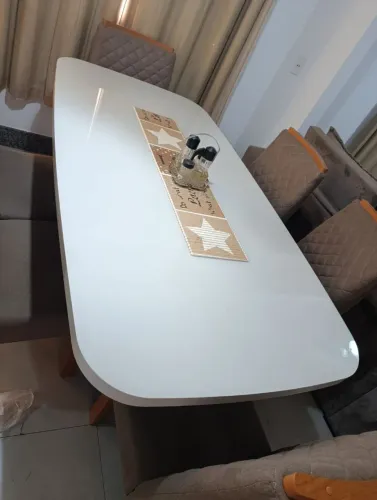 Mesa Sala de jantar Vigor Luxo com 6 cadeiras