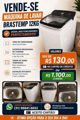 Máquina de lavar Brastemp 