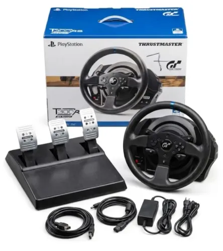 Volante Thrustmaster T300rs Gt Preto + Cambio Pxn-a7