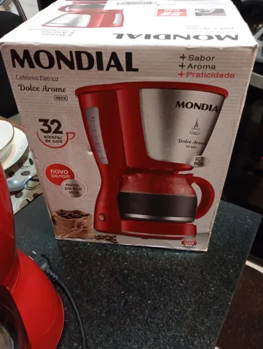 Cafeteira elétrica vermelha 110volt