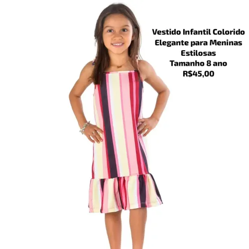 Vestido infantil premium tamanho 8anos