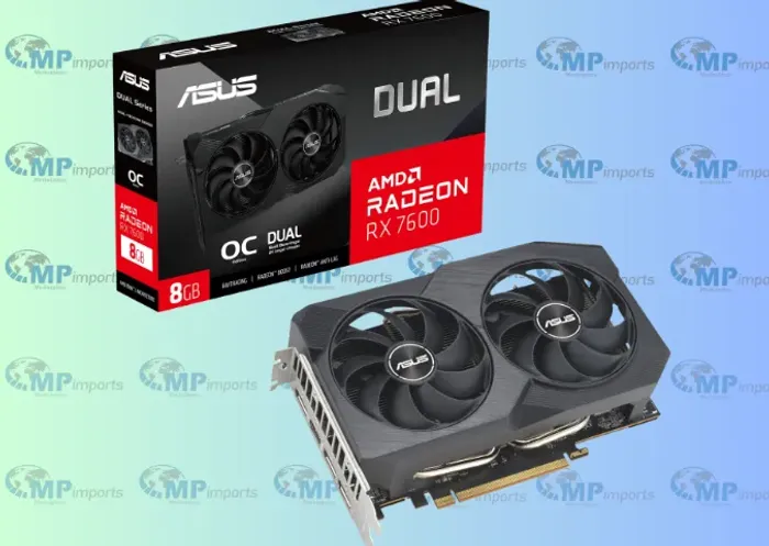 Loja MP Imports: Placa De Vídeo Asus Dual AMD Radeon RX 7600 EVO OC Edition, 8GB