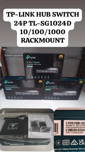 01UN: SWITCH 24 PORTAS GIGABIT 10/100/1000 MBPS TP-LINK TL-SG1024D