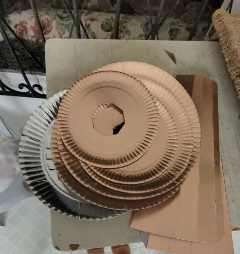 Kit festa baleiro bandeija prateada papel seda pra bala doce