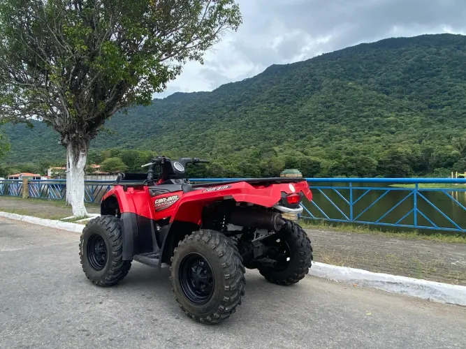 QUADRICICLO CAN AM 400 CC MAIS CARRETA EIXO DUPLO EMPLACADA MERCOSUL EM DIA
