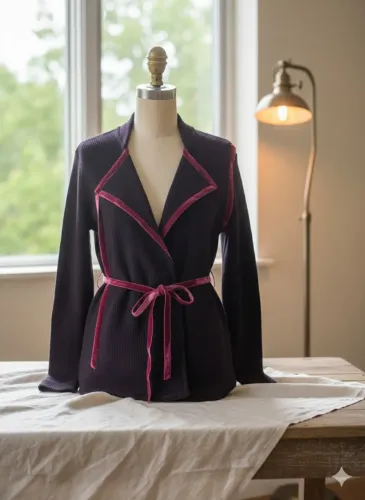 Cardigan Feminino Suéter Tricô Lã Cardigã Elegante