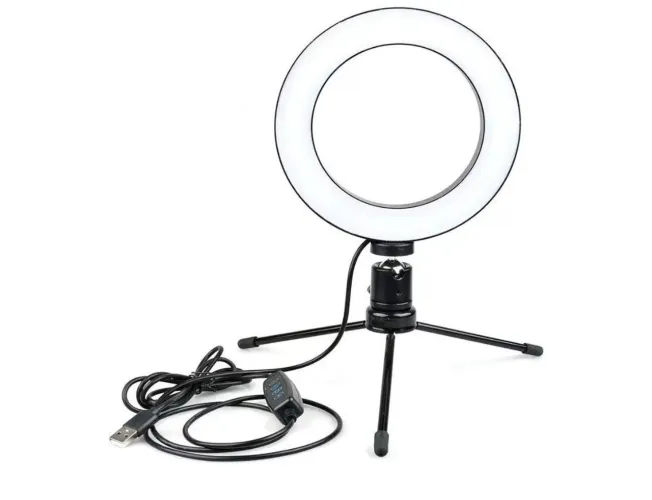 Luz e Iluminador Ring Light 6 Polegadas 36 Led Usb Led Misto Mesa