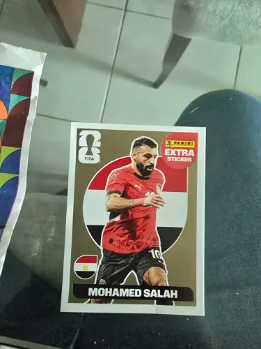 Figurinha Salah extra sticker gold
