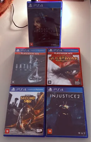 PS4 Play4 - 5 Jogos Originais Confira!