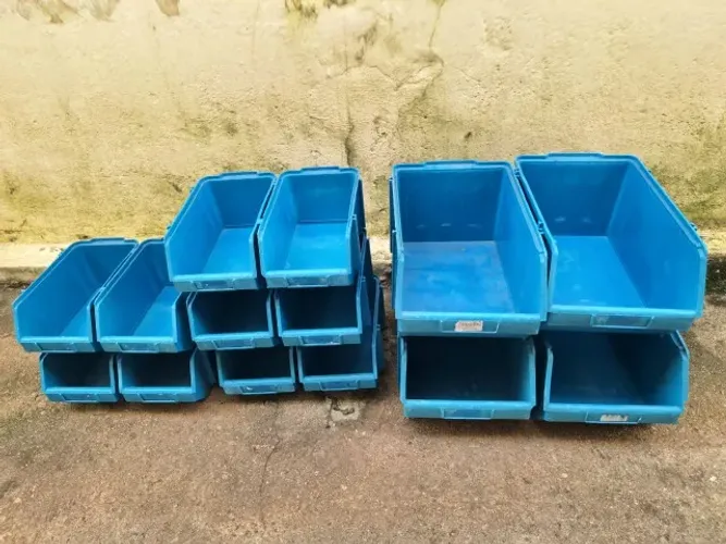 Caixas organizadoras bin 14 unidades