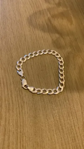 pulseira de prata 8mm