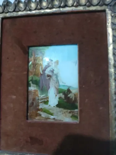 Pintura ao óleo antiga 