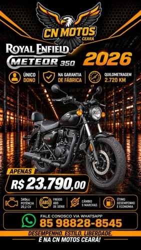 Royal Enfield Meteor 350 2026 (EXTRA) NA GARANTIA!