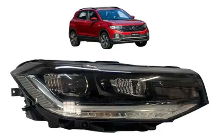 Farol Direito Volkswagen T-cross Led 2018 A 2013 Original Direito/passageiro