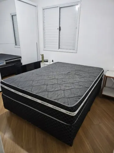 CAMA BOX CASAL UMAFLEX + COLCHÃO | R$ 500,00