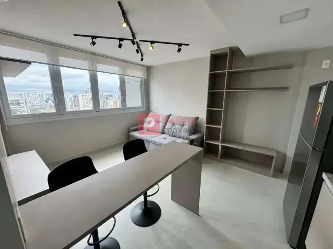 Apartamento mobiliado para locação com 39m², 01 vaga de garagem na Chácara Santo Antônio,