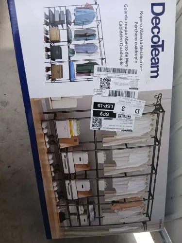 Guarda roupa aberto cabimento- arara NOVA nunca usada
