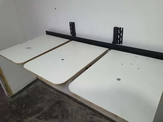 Serigrafia - Silkscreen - Mesa Berço de 3 módulos - fixação parede - firmes e resistentes