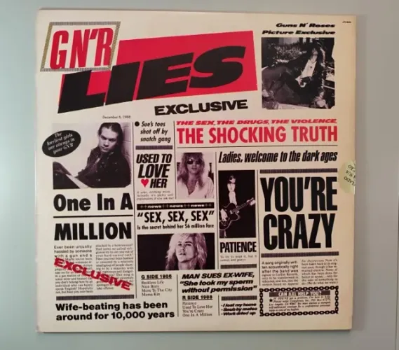 Disco de Vinil Guns n Roses - Lies / Live (BR, Geffen)