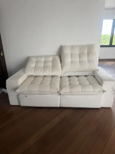 Sofá reclinável offwhite