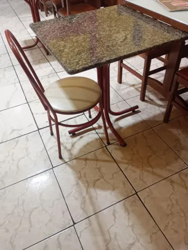 Mesa pedra várias peças