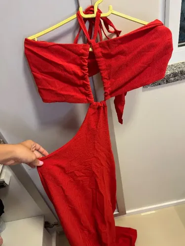 Vestido longo vermelho 