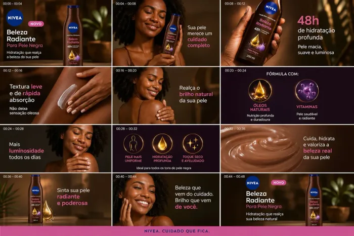 Loção deo-hidratante nivea BELEZA RADIANTE PELE NEGRA