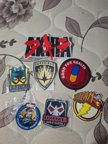Kit 7 Patches Colecionáveis Variados 