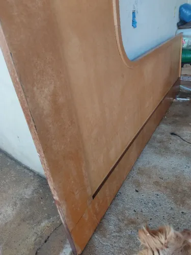 Bancada madeira pura MDF curvada oportunidade