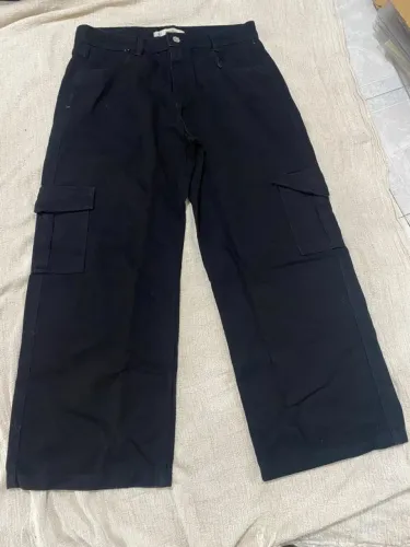 Calça Sarja Feminina Cargo Preta - Diversos Tamanhos | Retirada ou Envio