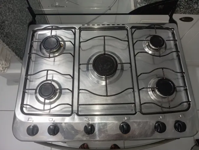 Fogão inox 5 bocas