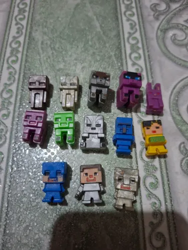 Kit 13 Unidades Boneco minecraft