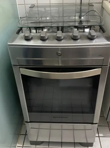 Fogão 4 Bocas Brastemp Inox - EXCELENTE
